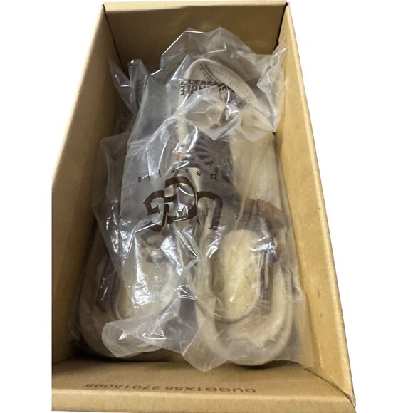 Ugg Womens 7 Sheepskin-Lined Leather Sandals With Laser-Cut Design - Picture 3 of 7